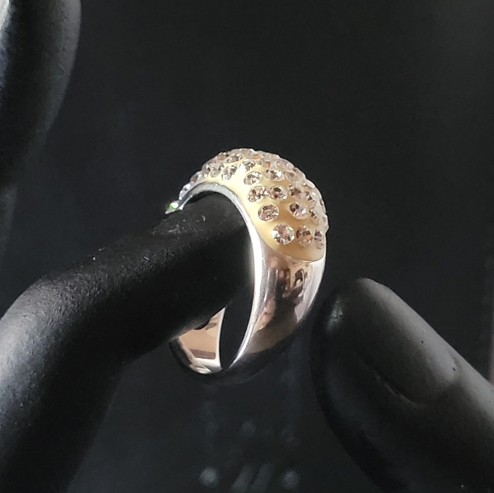 David Sigal 925 Silver with Enamel Ring